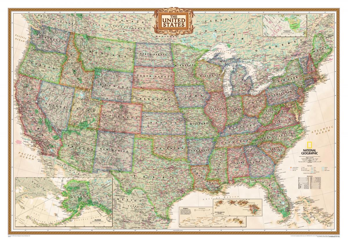 Mapa histórico dos EUA